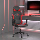 vidaXL Fotel gamingowy, czarno-czerwony, sztuczna skóra wariant 5