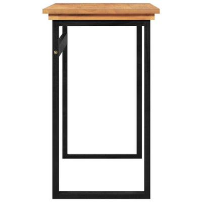vidaXL Biurko, 100x45x75 cm, lite drewno tekowe