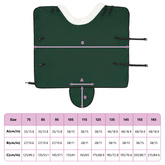 Koc dla Koni Pełny ciemnozielony 155 cm Polarowy fleece