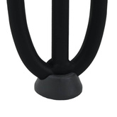 Nogi do stolika kawowego w kształcie spinki do włosów 4 szt. Czarne 30 cm Stal lite