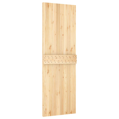 Drzwi przesuwne 70 x 210 cm Lite Drewno Sosnowe (Nieobrobione)