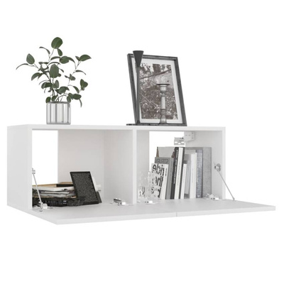 vidaXL Szafki telewizyjne, 4 szt., białe, 80x30x30 cm