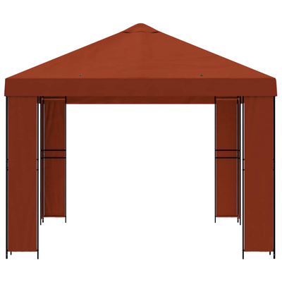 Altana 4 × 3 m terakota Poliester i Stal 190 gsm