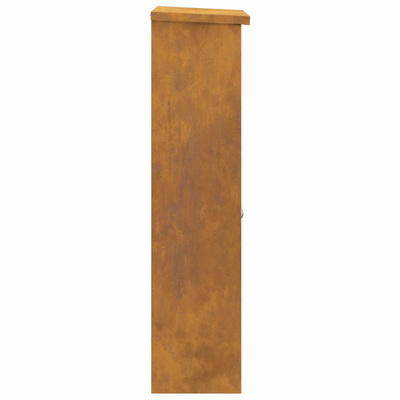 Skrzynka na przesyłki z drzwiami Rdzawy 44,5 x 29 x 110,5 cm