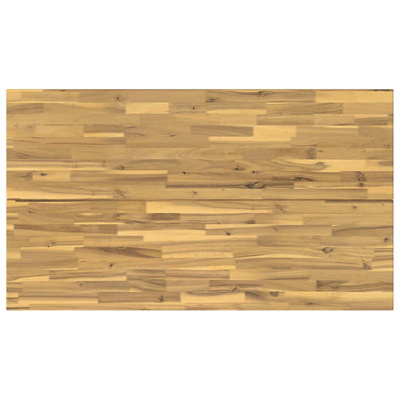 140 x 70 x 75 cm Lite Drewno Akacji Naturalne i białe