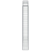 Kosze gabionowe, 5 szt, 200x30x220/240 cm, galwanizowane żelazo