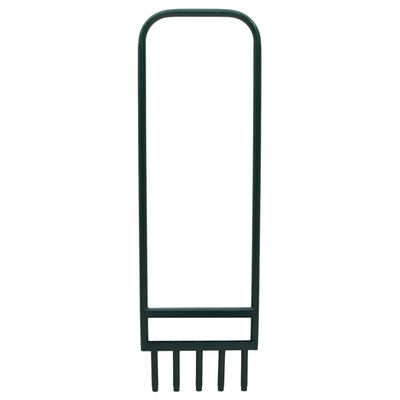 Aerator do trawnika, z 5 pustymi zębami, zielony, malowana stal