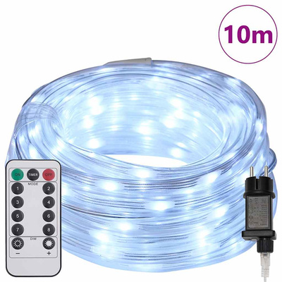 Lina świetlna z 240 diodami LED Zimna biel 10 m PVC