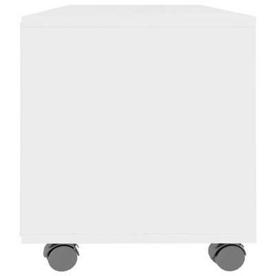 vidaXL Szafka pod TV, biała, 90x35x35 cm, materiał drewnopochodny
