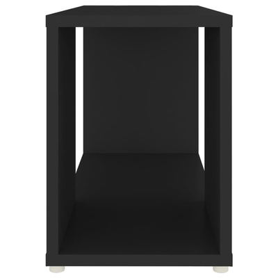vidaXL Szafka pod TV, czarna, 60x24x32 cm, materiał drewnopochodny