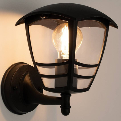 Ogrodowa oprawa elewacyjna kinkiet IMMA BLACK UP E27 czarny IP44 EDO777378 EDO Solutions