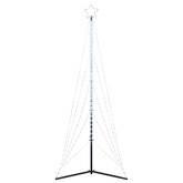 Choinka LED 525 diod LED Zimna biel 302 cm