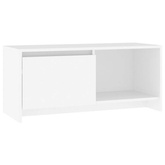 vidaXL Szafka pod TV, biała, 90x35x40 cm, materiał drewnopochodny