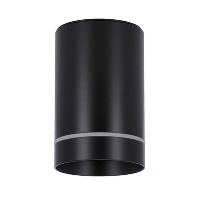Lampa sufitowa tuba natynkowa czarna GU10 metalowa