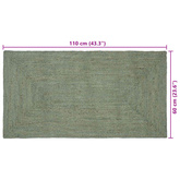 Dywany pokojowe Prostokątny Oliwkowy zielony 60 x 110 cm Juta