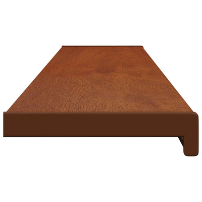 Parapet okienny Brązowe drewno 140 x 25 x 4,5 cm PVC