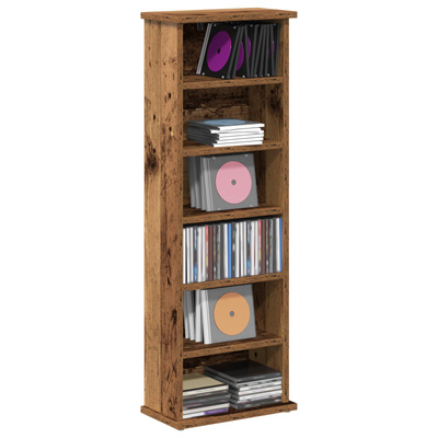 Kabinet na płyty CD Stare drewno 60 x 17 x 92 cm