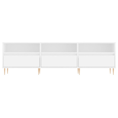 vidaXL Szafka pod TV, biała, 150x30x44,5 cm, materiał drewnopochodny