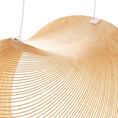 PLANWOOD DREWNIANA LAMPA WISZĄCA LED Ø 60 CM