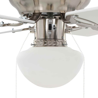 Wentylator sufitowy z lampą ? 82 cm Biały