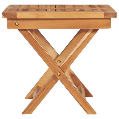 vidaXL Leżaki ze stolikiem i poduszkami, 2 szt., lite drewno tekowe model standard
