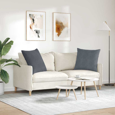 Poduszki na sofę 2 pcs Ciemnoszary 80 x 80 cm