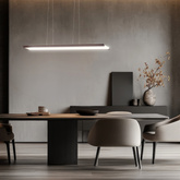 Lampa wisząca LED podłużna Coconut - minimalistyczna lampa do jadalni 4000K