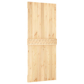 Drzwi przesuwne Naturalny i czarny 85 x 210 cm