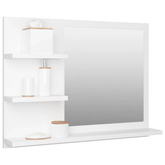 vidaXL Lustro łazienkowe, białe 60x10,5x45 cm, materiał drewnopochodny