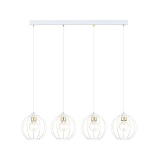 Lampa wisząca GINO 4 WHITE/GOLD