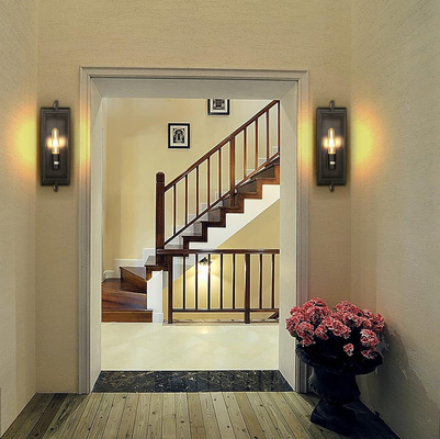 Kinkiet Abigali Retro Simple, czarny 1xE27