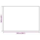 Dywan zewnętrzny, ARAKIL czarny, 160 x 230 cm, PP