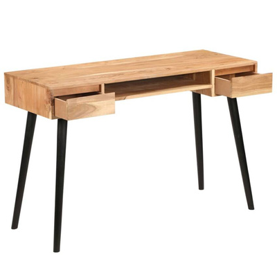 vidaXL Biurko z litego drewna akacjowego, 118 x 45 x 76 cm