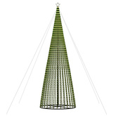 vidaXL Stożkowa choinka z lampek, 1544 ciepłych białych LED, 500 cm