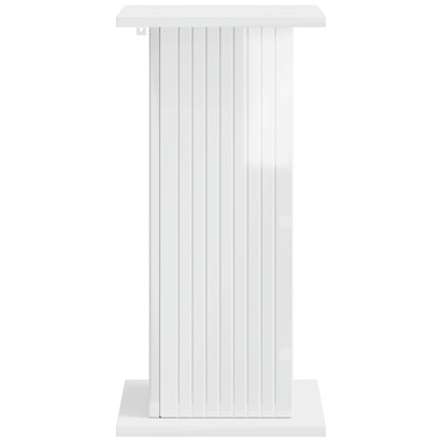 Stojak na rośliny 2 pcs Biały wysoki połysk 30,5 x 30 x 60,5 cm