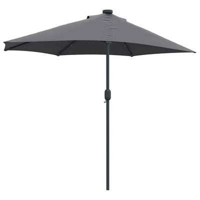 Parasolka ogrodowa Antracyt 294 x 150 x 223 cm Poliester i Stal