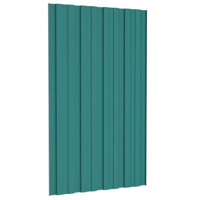 Panel dachowy 36 pcs zielony 80 x 45 cm Stal galwanizowana
