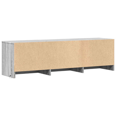 Szafka RTV z LED 140x34x40 cm Szary Sonoma Drewno inżynieryjne