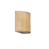 Kinkiet LED z Rattanu Bogho Abruzzo Bianca E14