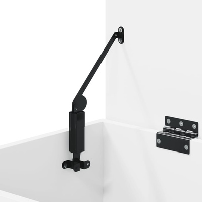 Ławka z półką, biała, 60x30x45 cm, materiał drewnopochodny