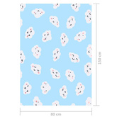 vidaXL Dywan z nadrukiem, wielokolorowy, 80x150 cm, tkanina