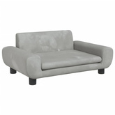 vidaXL Legowisko dla psa, jasnoszare, 70x45x33 cm, aksamitne