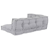 Poduszka do sofy paletowej 3 pcs Szary 120 x 80 x 38 cm tkanina