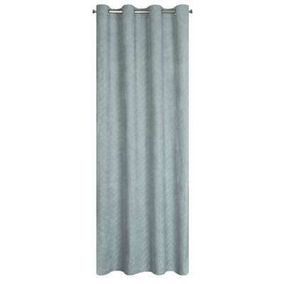 Zasłona Isla stalowa 140x250