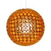 Lampa sufitowa miedziana kula z metalowych rurek E27 Abros Candellux 31-09074