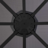 Altana ogrodowa z zadaszeniem, aluminiowa, 3 x 3 m, antracytowa