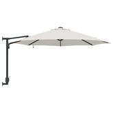 Parasolka ogrodowa piaskowy 248 x 248 x 148 cm Poliester i Stal