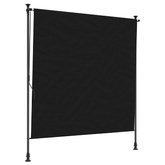 Zewnętrzna Roleta Rolkowa Czarny 150 x 270 cm