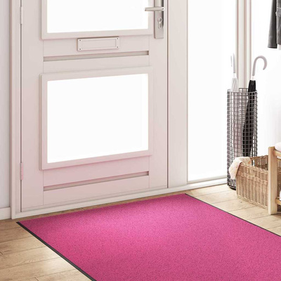 Dywanik wejściowy Różowy i czarny 120 x 400 cm Poliamid i PVC