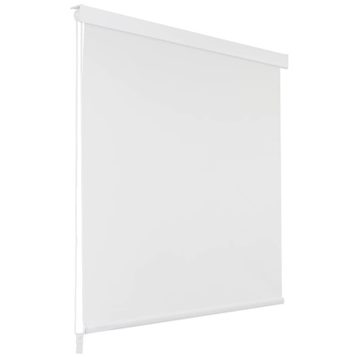 vidaXL Roleta prysznicowa 100 x 240 cm, biała